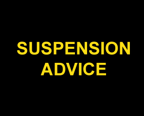 suspension advice